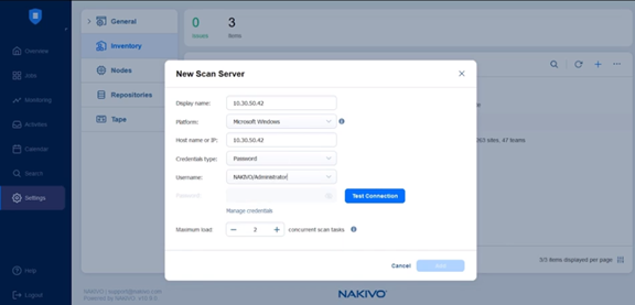 backup malware scan in Nakivo Backup & Replication v10.9