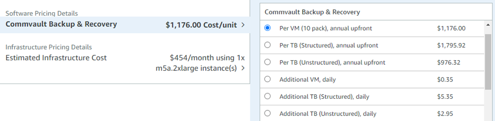 Commvault Backup & Recovery pricing