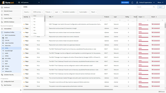 Runecast 6.7 and DORA