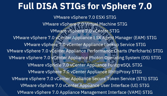 full DISA STIG for VMware vSphere 7.0